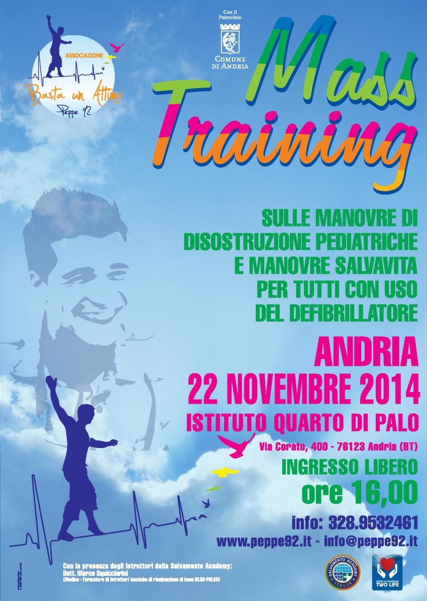 22 novembre 2014 MASS TRAINING sulle manovre di disostruzione pediatriche